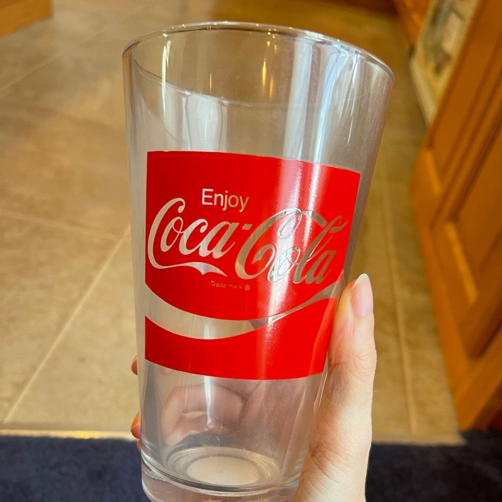Glass cup set of 2